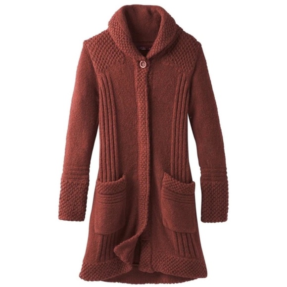 prAna Elsin Sweater Cardigan Coat Size Medium - Picture 4 of 7